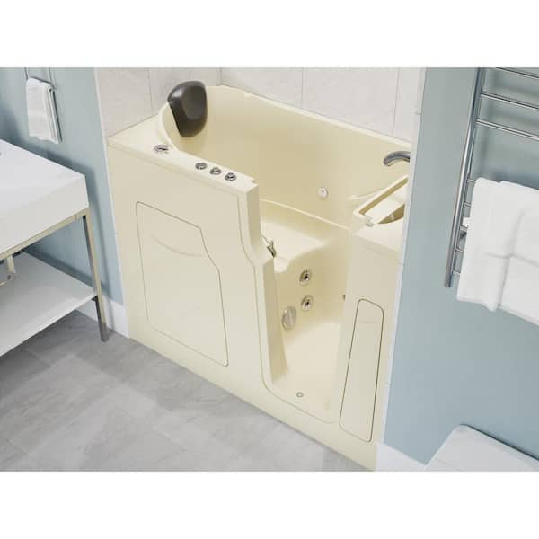 Safe Premier 52.75 in. x 60 in. x 26 in. Right Drain Walk-in Whirlpool Bathtub in White Safe Premier 52.75 in. x 60 in. x 26 in. Right Drain Walk-in Whirlpool Bathtub in White