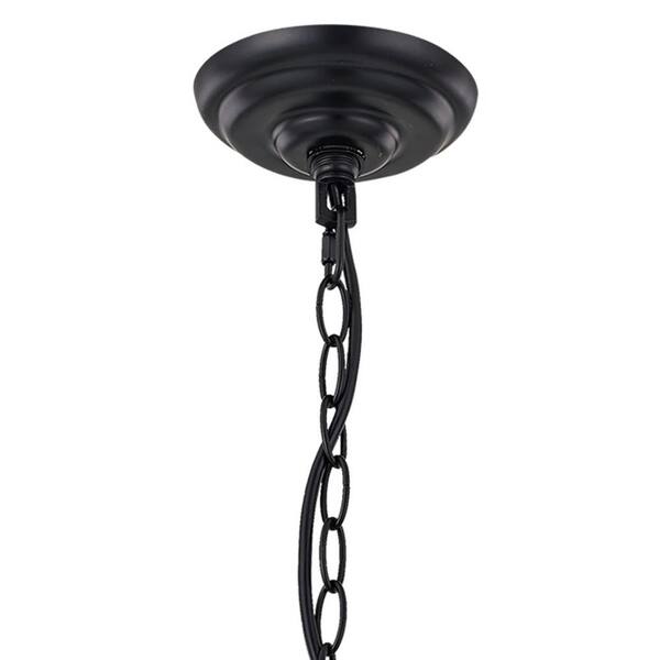 Vanity Art Cannes 18-Light Darkwood/Black Wagon Wheel Chandelier