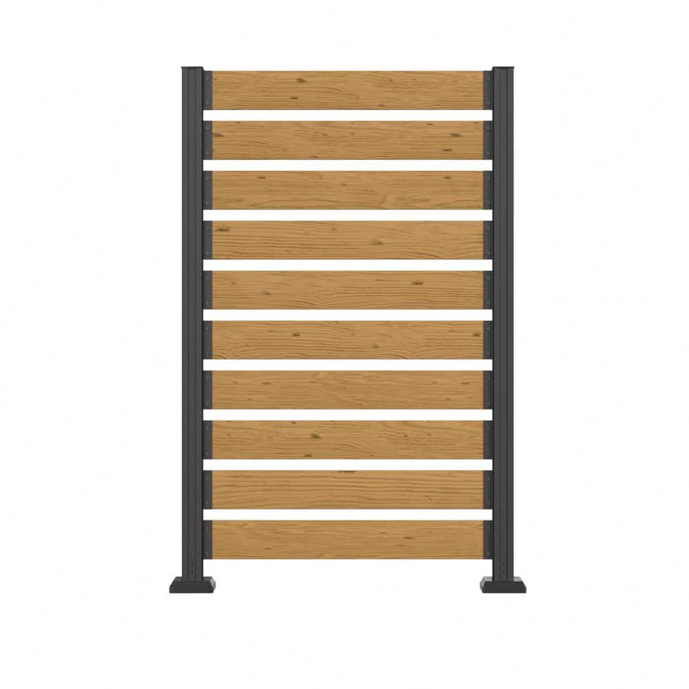 5 ft. x 3.3 ft. (1-Panel) Outdoor Fir Wood Flat Top Privacy Fence Screen with Metal Stakes for Soft and Hard Ground price history on PriceWatchPro