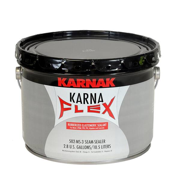 Karnak 3 Gal. KarnaFlex Repair Sealant, Black 502MS3B The Home Depot
