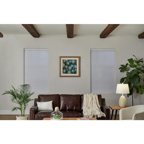Home Decorators Collection White Cordless Blackout Cellular Shade - 22.75 in. W x 72 in. L (Motorization Compatible)
