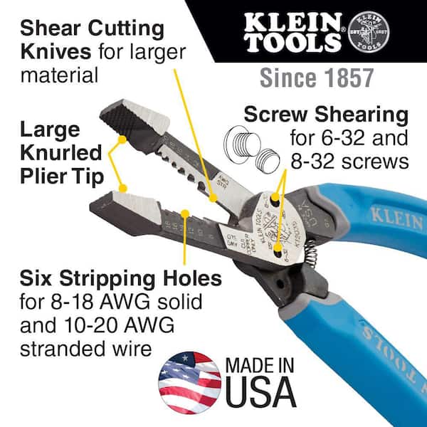 Details about   Wire Stripper/Wire Cutter for Solid Self Adjusting comfort Heavy Duty Kleins 