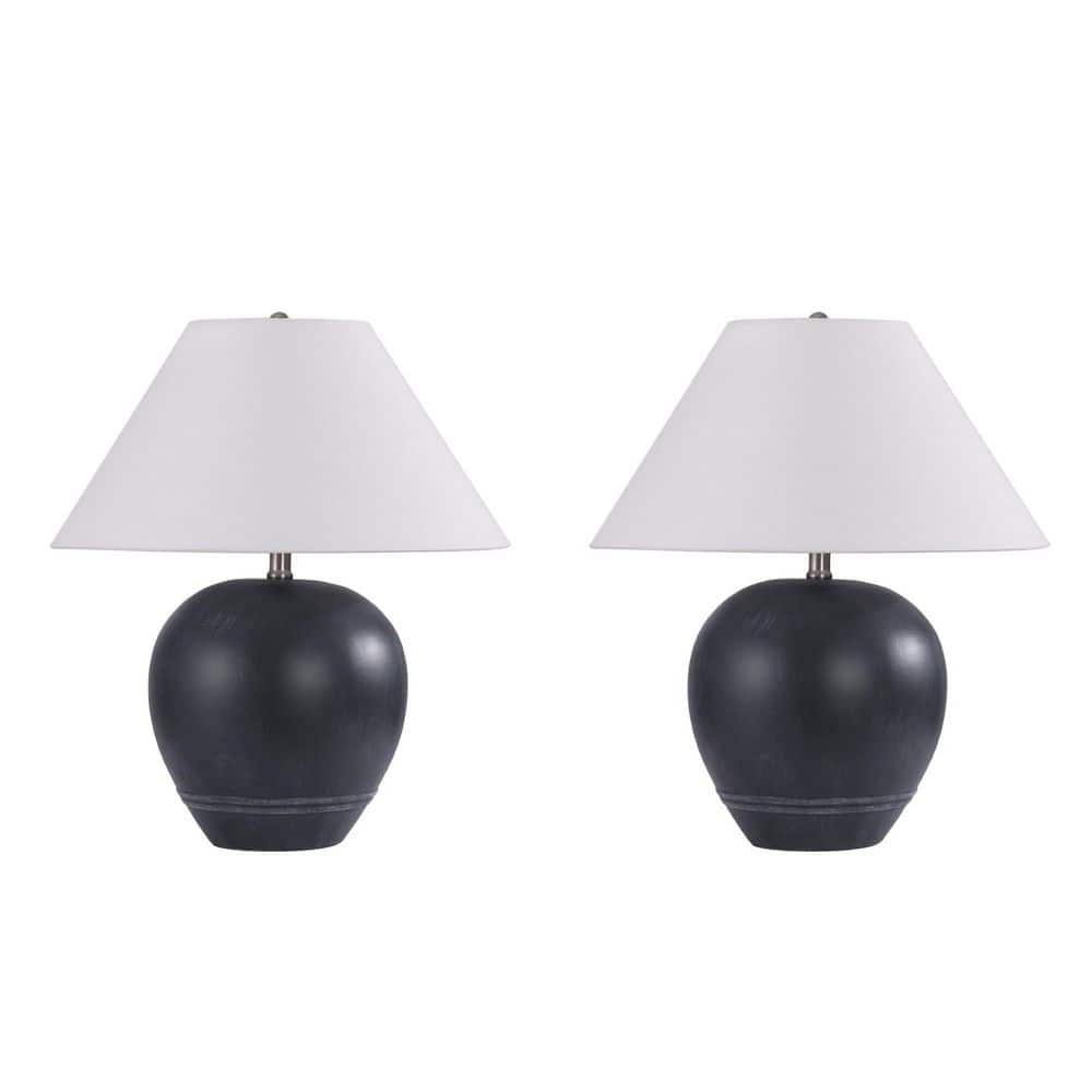 21 in. Black Table Lamp Sets With Linen Shade price history on PriceWatchPro