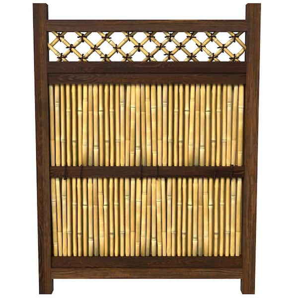 47 in. Bamboo Garden Fence