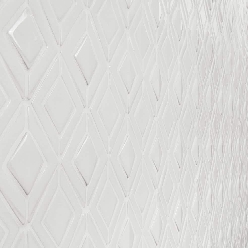 Glacier White Irregular Glass Mosaic Tile Sheet