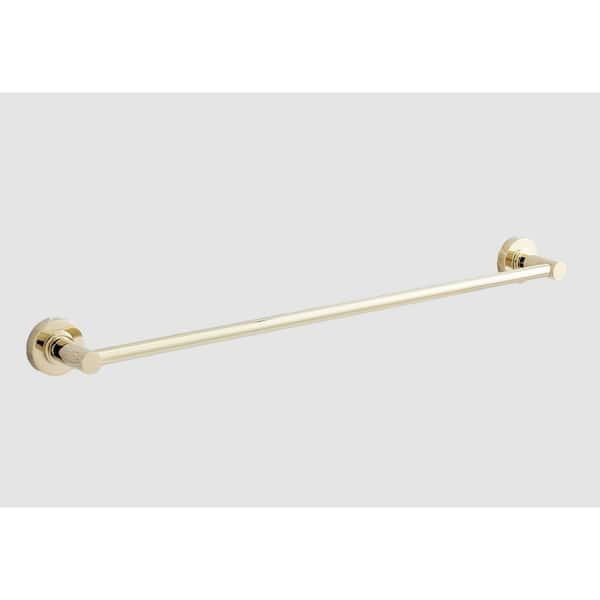 Lexia 18 in. Wall Mounted Towel Bar in Polished Brass