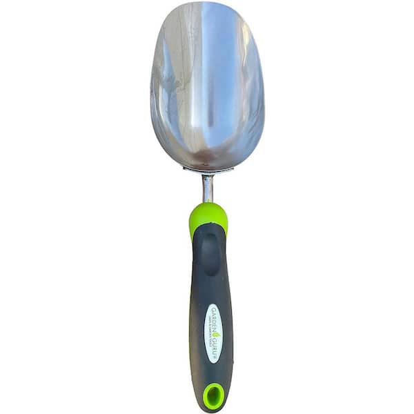 Ice Cream Scoop - Stainless Steel - Green Nonslip Rubber Grip - 1 Count Box