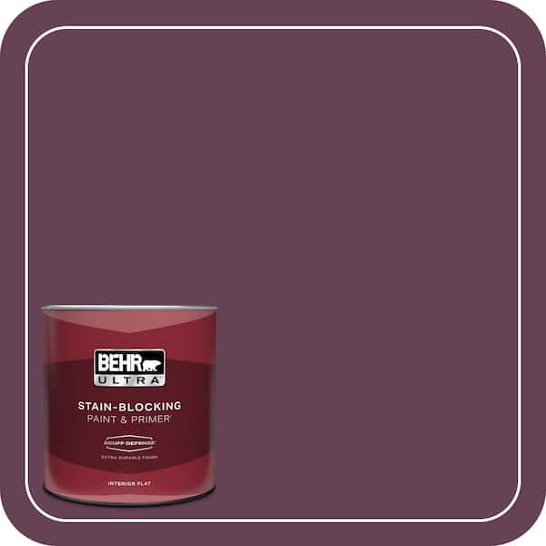 BEHR ULTRA 1 qt. #S-G-690 Delicious Berry Extra Durable Flat Interior Paint & Primer