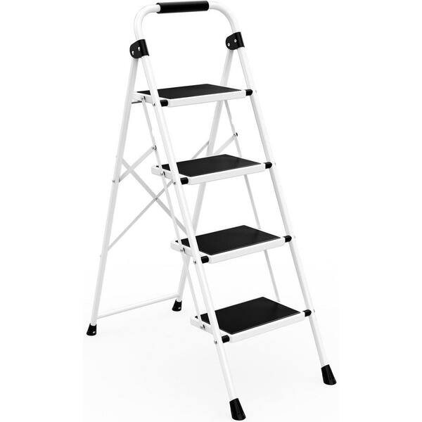 TITANKIT PRO 4-Step Lightweight Steel Step Stool (9 ft. Reach) with ...