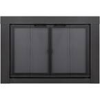 Pleasant Hearth Carson X-Small Vintage Iron Glass Fireplace Doors CN ...