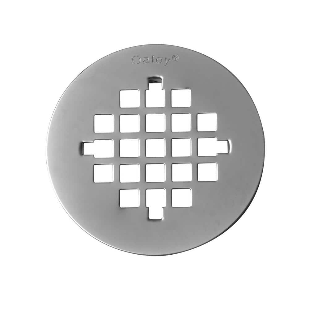 Universal 4-1/4 Inch Brushed Nickel Stainless Steel Shower Strainer