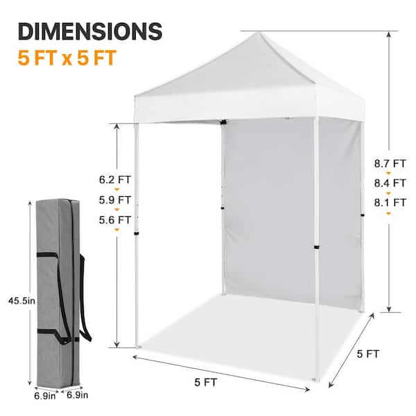 COPES SUN & FUN CD 2枚セット COOS BAY 5 ft. x 5 ft. White Pop Up Canopy Tent with Carry