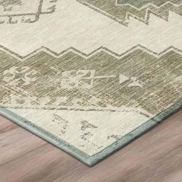 Chantille Machine Washable Indoor/Outdoor Abstract ACN3011 Cream 5 ft. x 7 ft. 6 in. Area Rug
