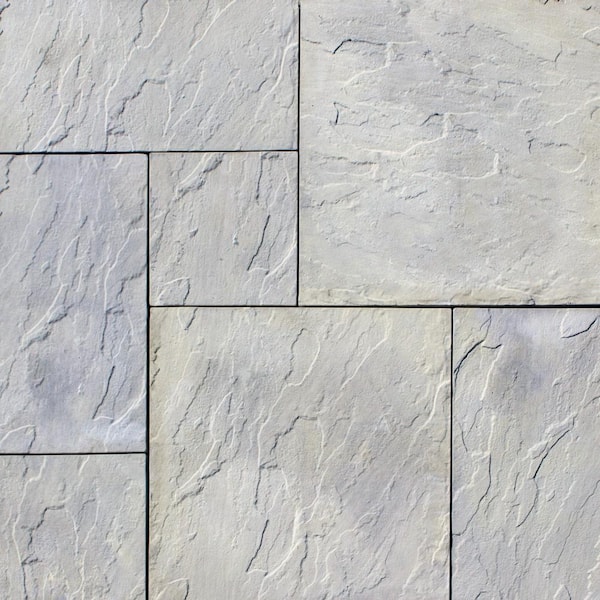 Nantucket Pavers Patio-on-a-pallet 10 ft. x 10 ft. Gray Variegated Dutch York-Stone Concrete Pavers (44 Pieces/100 Sq Ft)