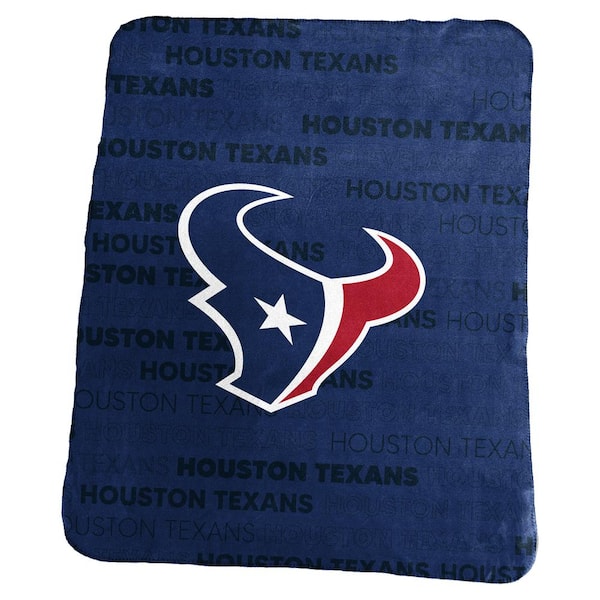 logobrands Houston Texans Multi-Colored Classic Fleece Throw 613