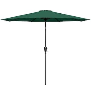 9 ft. Steel Market Tilt Patio Umbrella in Green