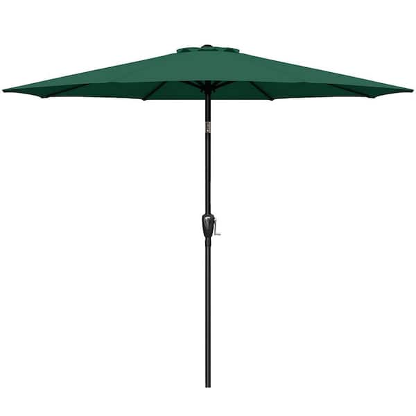 dubbin 9 ft. Steel Market Tilt Patio Umbrella in Green