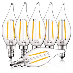 40-Watt Equivalent CA11 Dimmable LED Light Bulbs UL Listed 2700K Warm White (6-Pack)