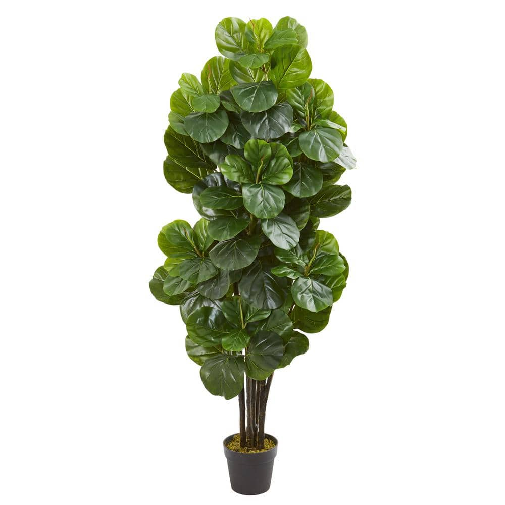 Nearly Natural 5 ft. Indoor Fiddle Leaf Fig Artificial Tree 9107 - The ...