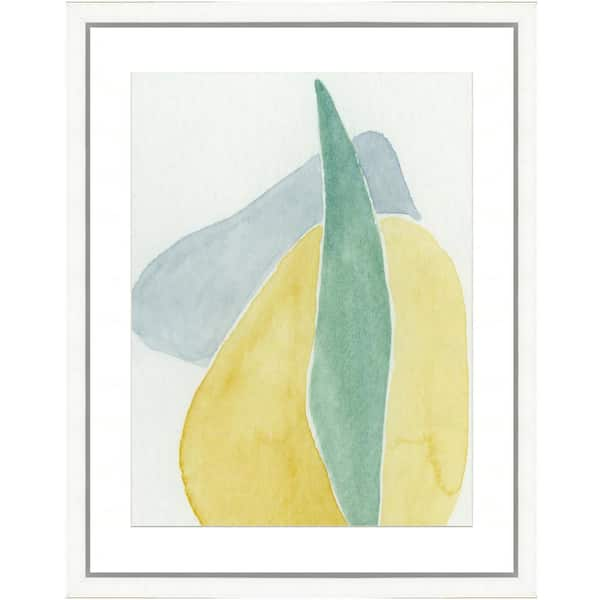 Vintage Print Gallery "Pastel watercolor II" Framed Archival Paper Wall Art (24 in. x 28 in. in full size)