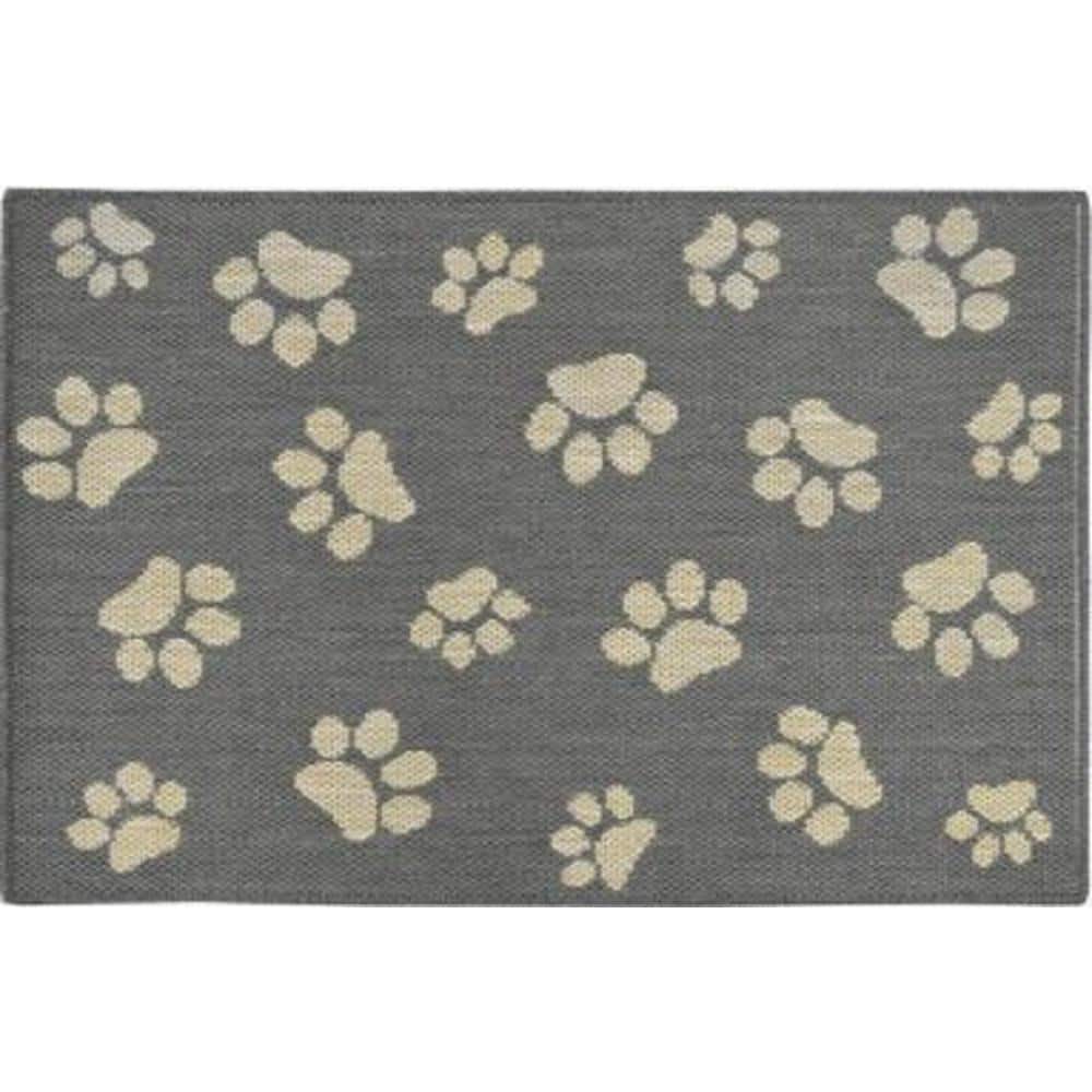 Home Dynamix Comfy Pooch Clean Paw Gray/White 21 in. x 30 in. Door