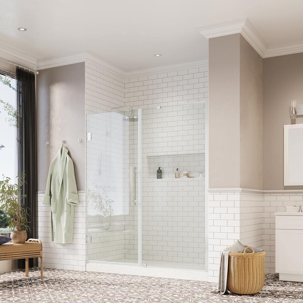 Tampa-Pro 56" x 72" Chrome Frameless Shower Door Kit