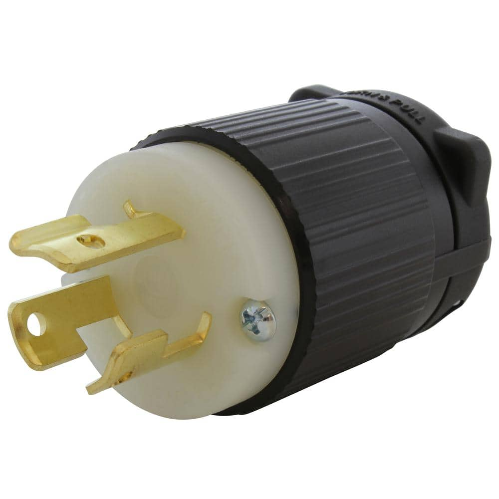 AC WORKS NEMA L6-15P 15 Amp 250-Volt 3-Prong Locking Male Plug ASL615P ...