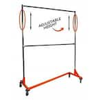 Only Hangers GR400 Orange Z Metal Clothes Rack 63 in. W x 84 in.