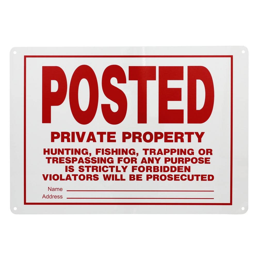 10 in. x 14 in. Aluminum Posted No Trespassing Sign price history on PriceWatchPro