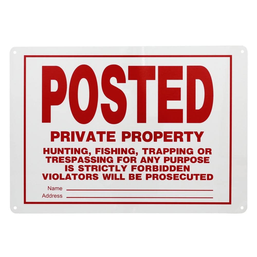 Private 14. Strictly Forbidden. No Trespassing this property is protected by Video Surveillance.
