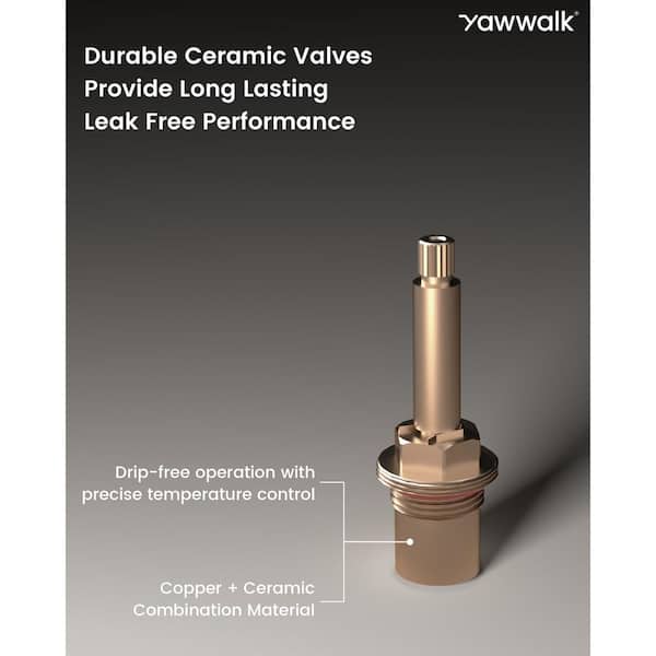 Double-Handle Wall Mount Roman Tub Faucet in Brushed Nickel (Valve Included)