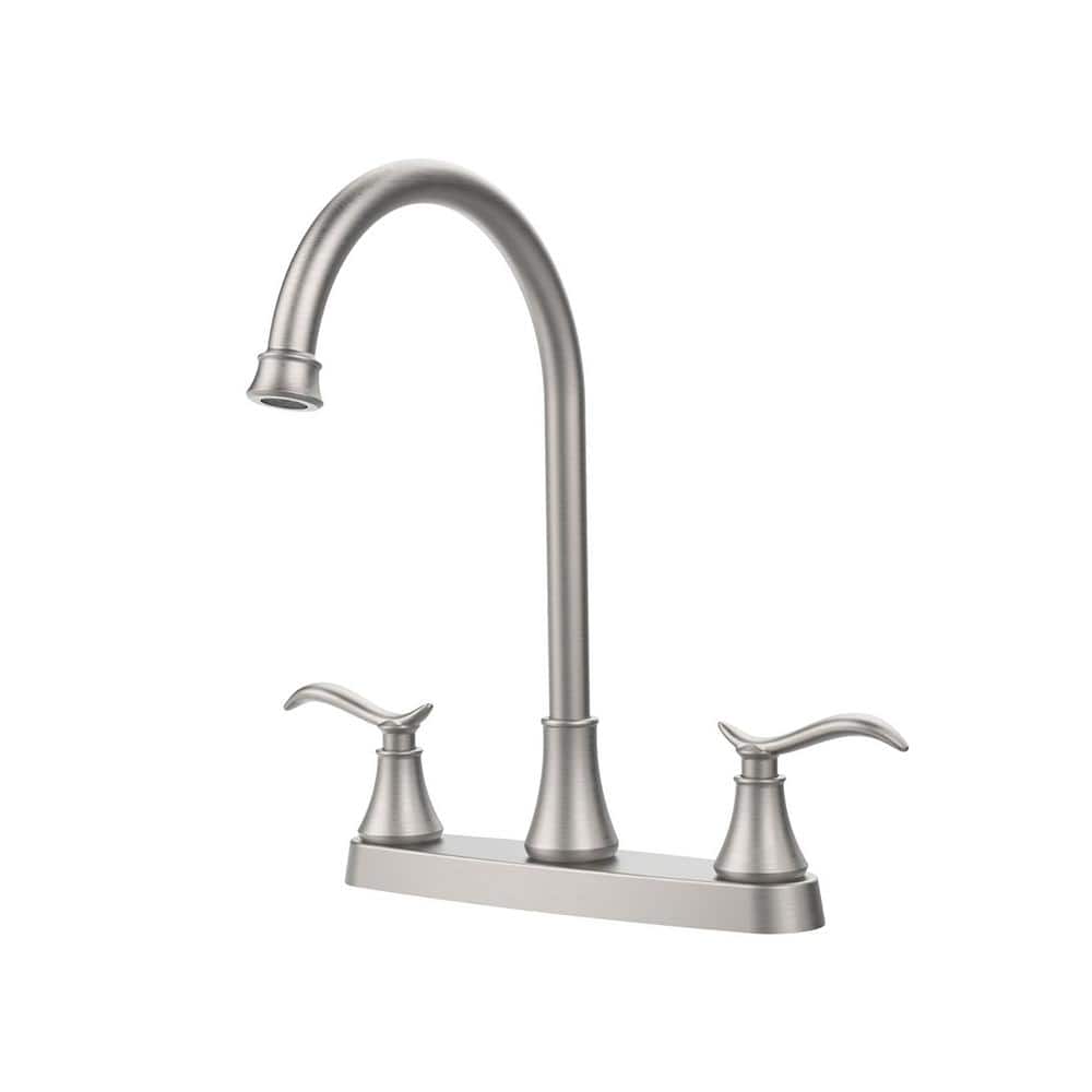 Widespread 2-Handle Bathroom Faucet with 360° Swivel Spout in Brushed Nickel price history on PriceWatchPro