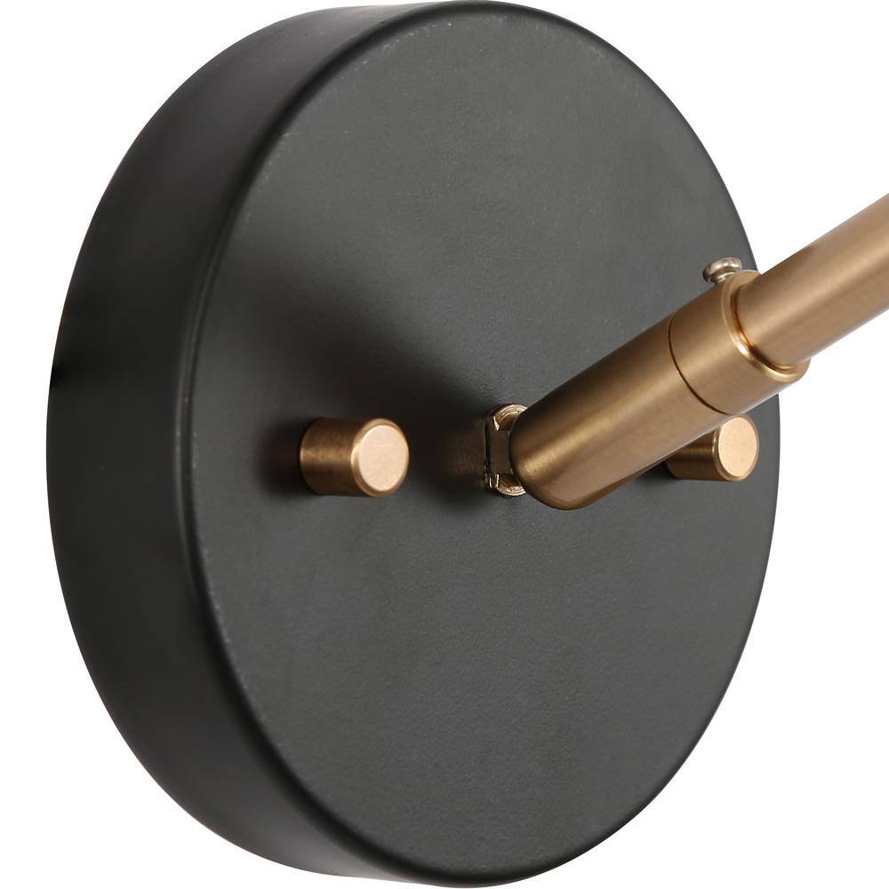 Kenon Matte Black Direct Wired LED Vanity Light, Energy Star