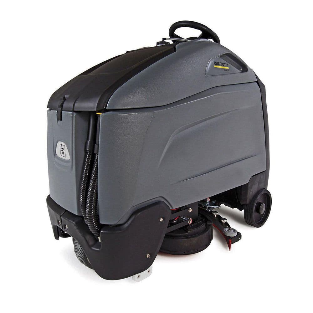 Chariot Iscrub 26 234ah AGM OBC Pad Driver, Battery Operated, on Board Charger, Grey 26 in