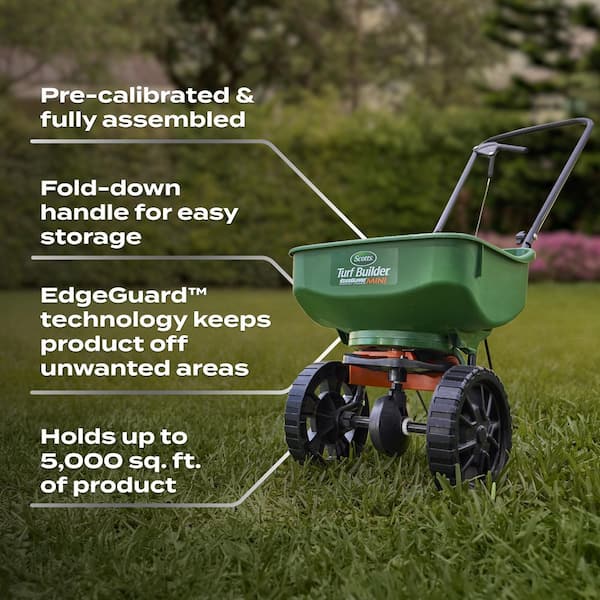 Scotts Turf Builder 21.5 lbs. 5,000 sq. ft. Starter Lawn Fertilizer for New Grass Plus Weed Preventer