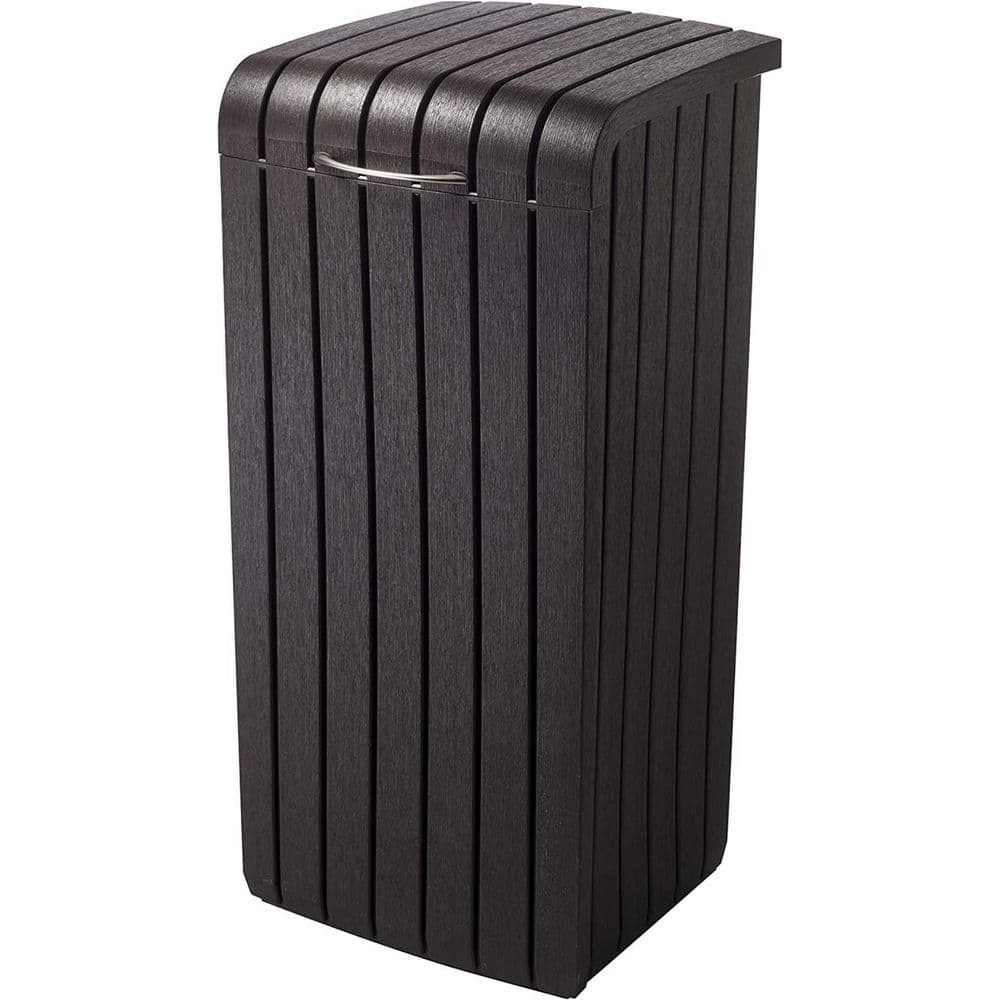 30 Gal. Brown Belt Lid Large Trash Cans, Used For Terraces and Outdoor Kitc