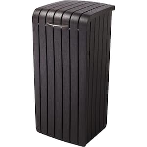 30 Gal. Brown Belt Lid Large Trash Cans, Used For Terraces and Outdoor Kitchen