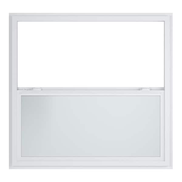 Ply Gem 52.375 in. x 49.875 in. 400 Series White Aluminum Single