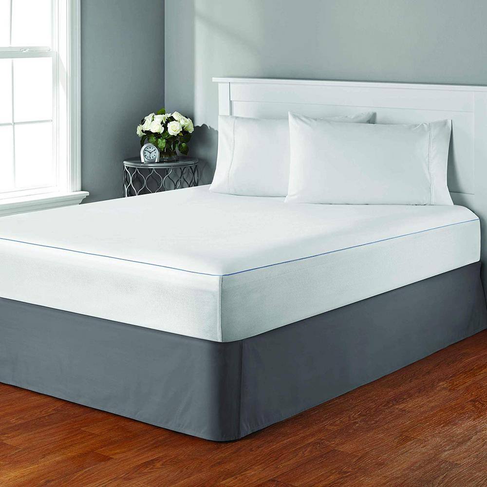 White Twin Waterproof Bed Bug Proof Mattress Encasement Protector