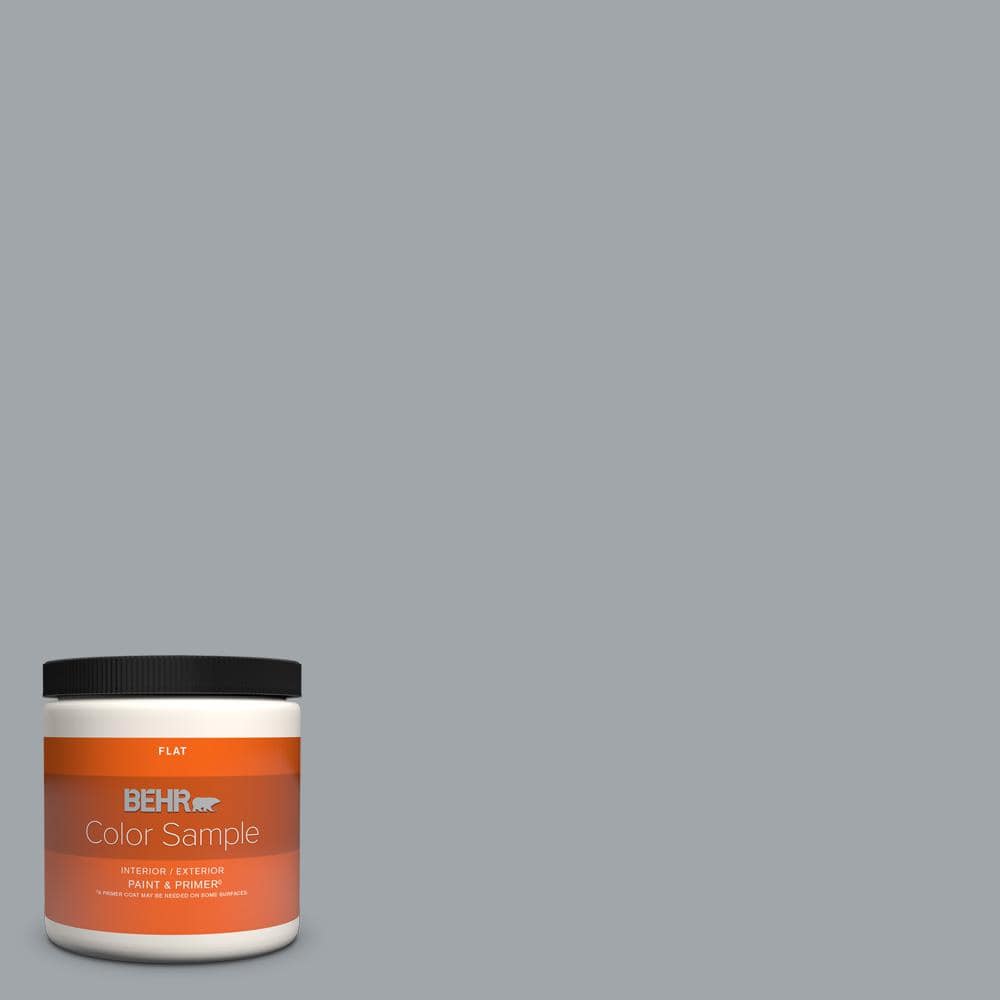 BEHR PREMIUM PLUS 8 oz. #PPU26-19 Chance of Rain Flat Interior/Exterior  Paint & Primer Color Sample B310416 - The Home Depot