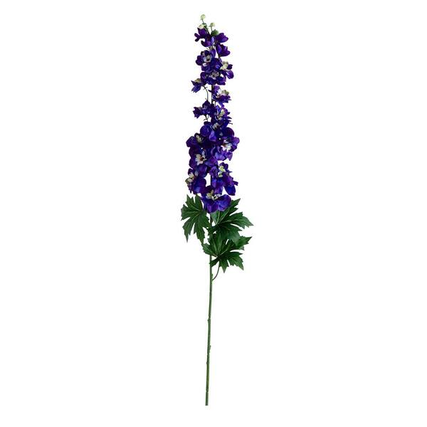 Nearly Natural 39 in. Artificial Delphinium Flower Stems, Set of 3