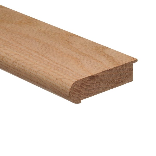 Zamma Unfinished Red Oak 3/4 in. Thick x 2-3/4 in. Wide x 94 in. Length Wood Stair Nose Molding Flush