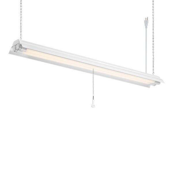 Envirolite 4 Ft 2 Light White Led With T8 4000k S Sl602t1840 The Home Depot Envirolite 4 Ft 2 Light White Led, Utility Light Fixture