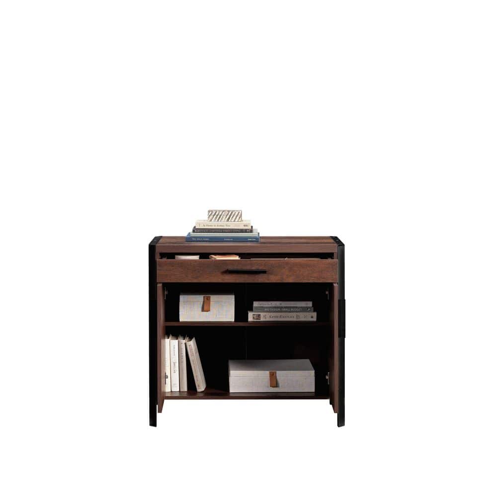 Barrel Oak 2-Door Office Credenza with Adjustable Shelving