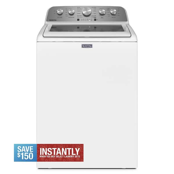 4.8 cu. ft. Top Load Washer in White with Extra Power