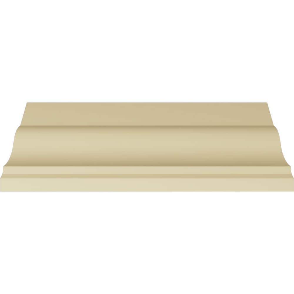 Primed White Polyurethane Acanthus Leaf Crown Moulding Sample