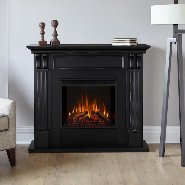 Real Flame Ashley 48 in. Electric Fireplace in Blackwash 7100E-BW - The Home Depot
