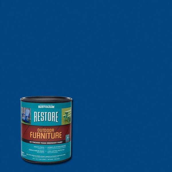 Rust-Oleum Restore 1- qt. Deep Blue Outdoor Furniture Exterior Solid Stain