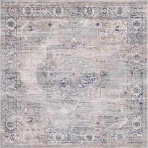 Portland Canby Ivory/Gray 8 ft. x 8 ft. Square Area Rug