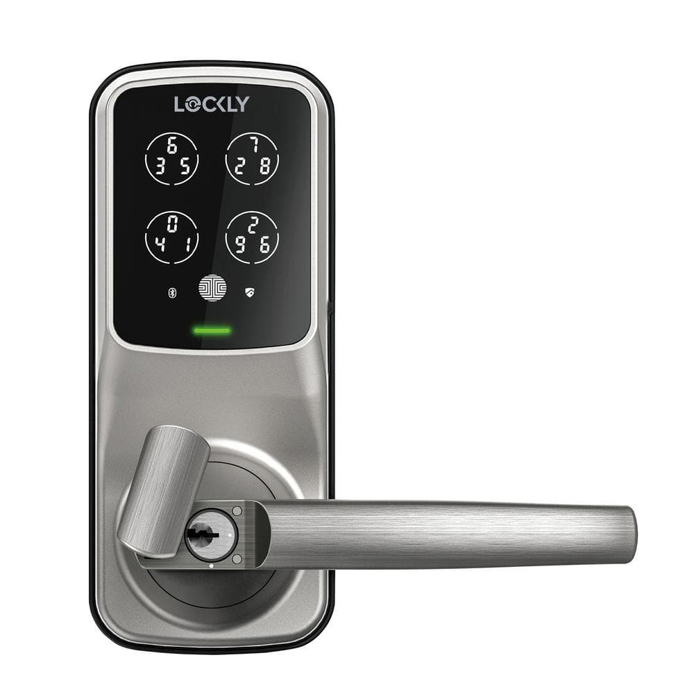 Satin Nickel Wi-Fi Smart Door Lock with Biometric Fingerprint